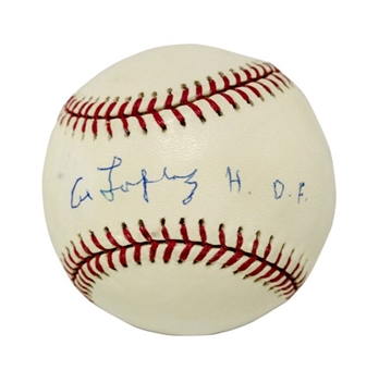 Al Lopez Single-Signed Official National League Baseball w/ HOF Inscription